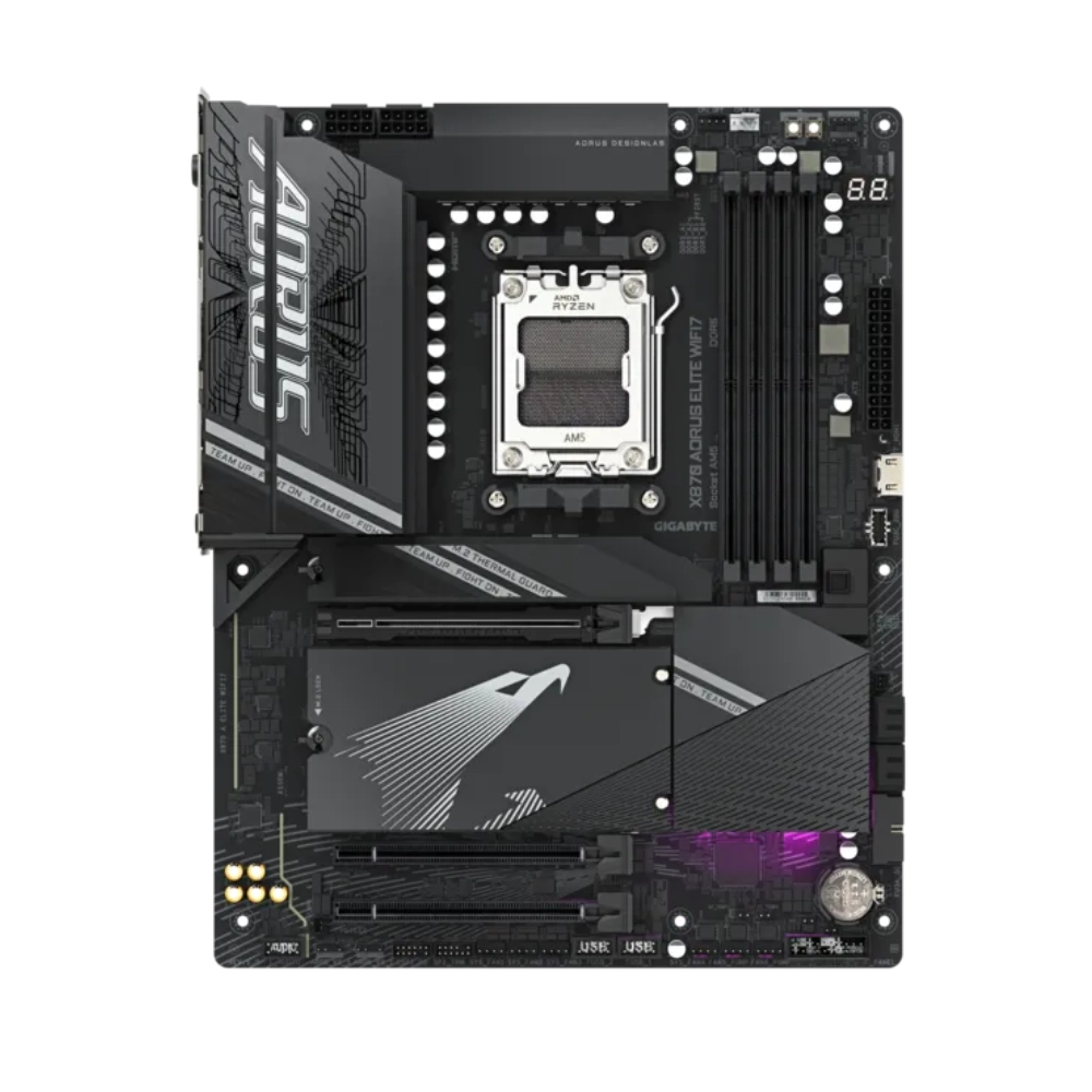 Gigabyte Motherboard X870 AORUS ELITE WIFI7 DDR5 For AMD view 2